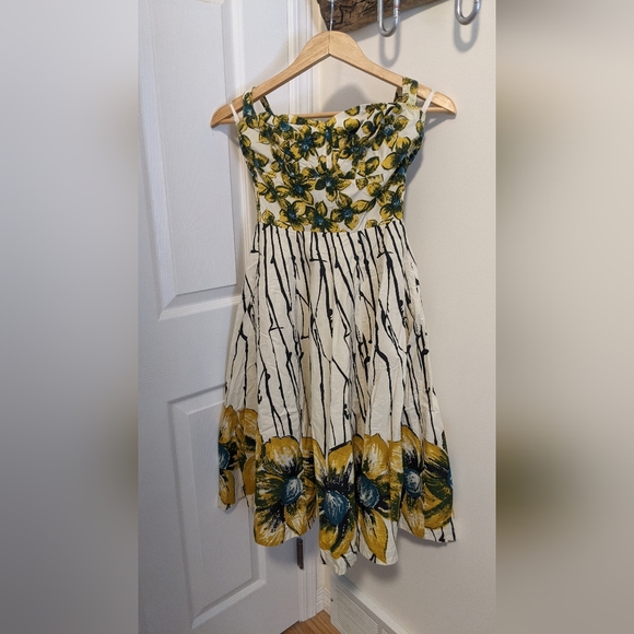 50s style tea dress - Picture 1 of 5